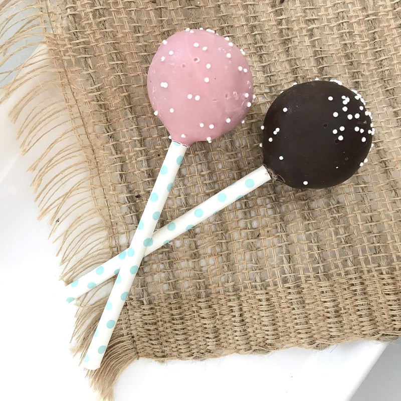 Outside the Box Papers Light Blue and White Paper Straws - Polka Dot - 7.75 Inches - 50 Pack - Image 2